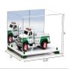 Better Display Cases Acrylic Versatile Display Case Display Case - Medium Square Box with Mirror Case, Green Risers and White Base 15.25" x 12" x 9" (V13/A082) view 2