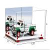 Better Display Cases Acrylic Versatile Display Case Display Case - Medium Square Box with Mirror Case, Red Risers and White Base 15.25" x 12" x 9" (V13/A082) view 2
