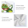 ALAZA Cartoon Frog Green Summer Soft 3 Piece Bath Towels Set for Bathroom Spa Hotel, 1 Bath Towel+ 1 Hand Towel+ 1 Washcloth view 4