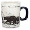 Cape Shore Decorative Sema Coffee Tea Mug Cup, Bear, Gifts for Birthday Christmas, 18 Oz, Black view 1