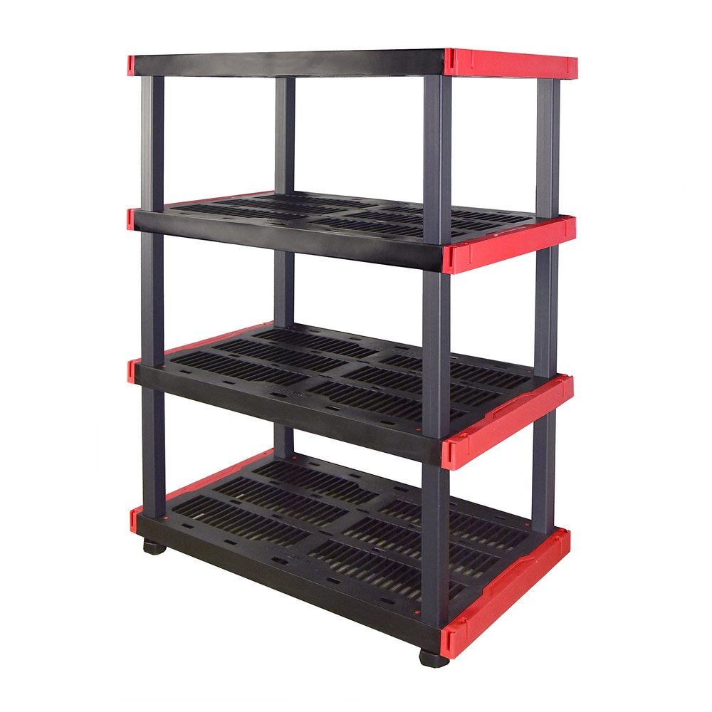 CX Craftsman 4-Tier Highly Durable Storage Rack, 4 Shleves That Support up to 200lbs/shelf, Organization and Storage, Weather-Resistant Design, Easy Assembly, American Made (55H x 40W x 24D)