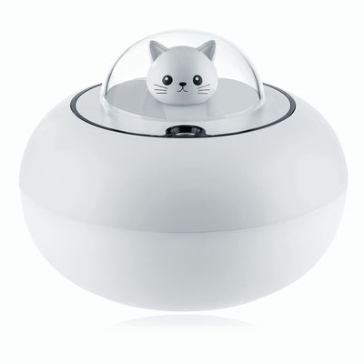 HKTOPCNE Mini Humidifier, Cute Humidifier for Bedroom, Car Humidifier, 2 Mist Settings, 7 Colors Light, Auto Shut-Off, Quiet Operation, Personal Desktop Humidifiers for Offices, Babies Nurseries