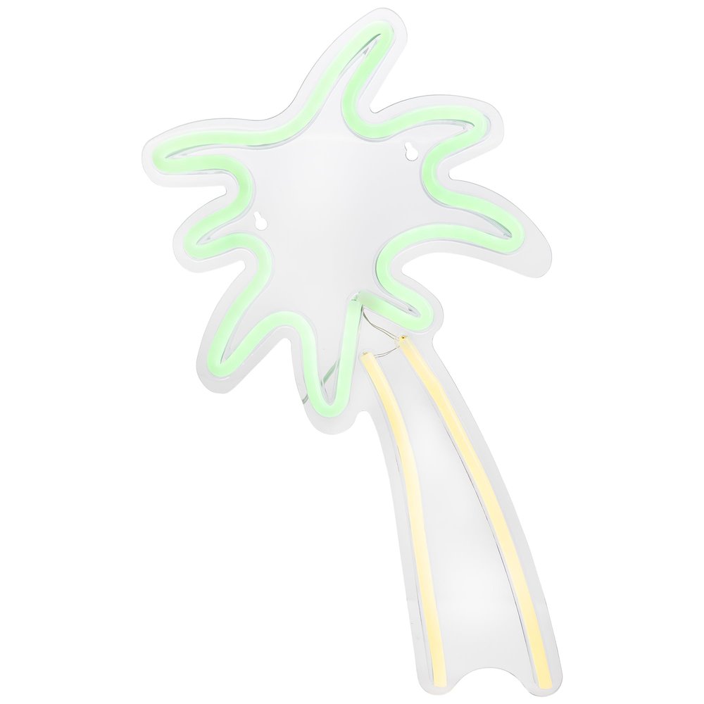 19" Green and Yellow Palm Tree LED Neon Style Wall Sign