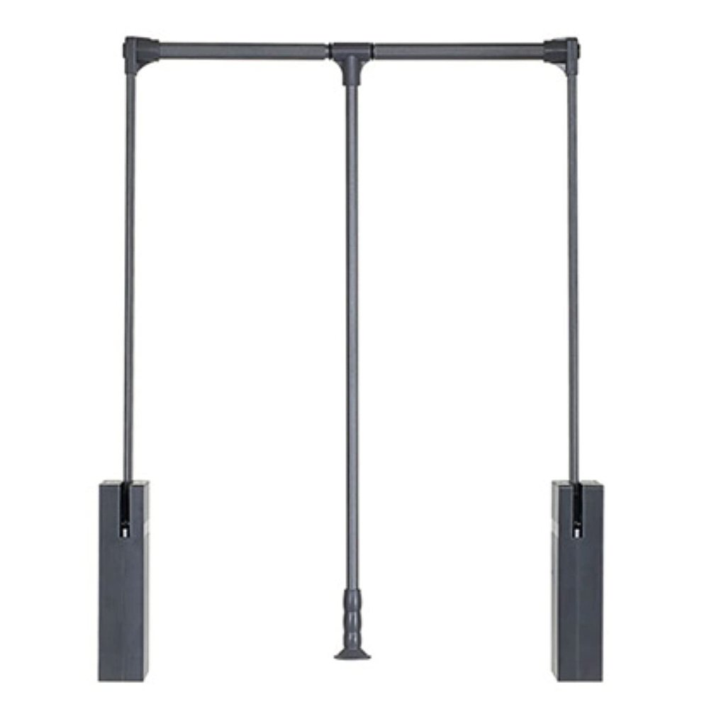 LYLFF Pull-Down Wardrobe Slide Rail Hanger Adjustable Soft Reset, Wardrobe Coat Rack, Save Space, Load 30kg (Size : 890-1210mm)