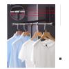 LYLFF Pull-Down Wardrobe Slide Rail Hanger Adjustable Soft Reset, Wardrobe Coat Rack, Save Space, Load 30kg (Size : 890-1210mm) view 4