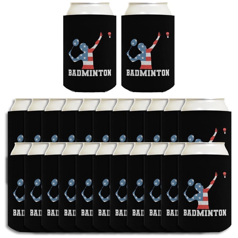 American Pride Summer Games Gifts USA Sports Badminton 24-Pack Can Drink Thermocoolers Party Pack