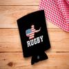 American Pride Summer Games Gifts USA Sports Rugby 2-Pack Can Drink Thermocoolers view 2