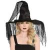 Amscan Haunted Deluxe Witch Hat - Premium Black Halloween Accessory For Costumes, Perfect For Parties & Themed Events - 1 Pc view 2
