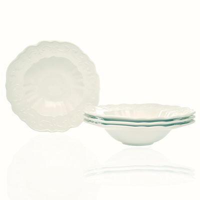 Red Vanilla FQ900-421 30 oz Country Estate Cereal & Soup Bowl - 7 in. - Set of 4