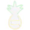 Northlight Pineapple LED Neon Style Wall Sign, 16", Yellow and Green view 1