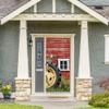 36" x 80" Red and Green Tractor Front Door Banner view 2