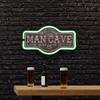 17" Green LED Lighted Man Cave Neon Style Wall Sign view 3