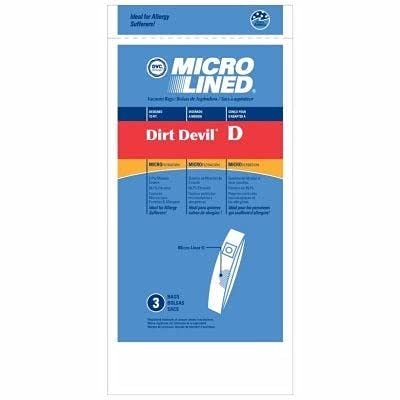 ESSCO 142276 Dirt Devil D Vacuum Cleaner Paper Bags - Pack of 3