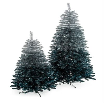Autograph Foliages C-201010 7.5 ft. Ombre Tree, Blue & Silver