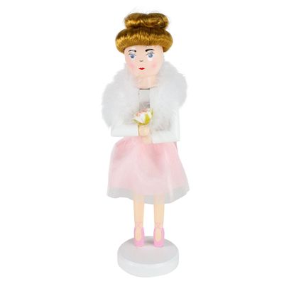 Northlight 14" Pink Wooden Christmas Nutcracker Ballerina