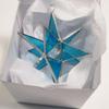 Thaisan7 Stained Glass Moravian Light Blue Stars Iridescent Valentines Christmas Ornament Gift 4" Dia.x Pack of 2 view 2