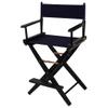 American Trails Extra-Wide Premium Directors Chair 24" H Counter Height Black Frame Navy Canvas view 1