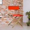 18" Director's Chair Natural Frame-Orange Canvas view 2