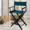 American Trails Extra-Wide Premium Directors Chair 24" H Counter Height Black Frame Hunter Green Canvas view 2