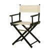 18" Director's Chair Black Frame-Natural/Wheat Canvas view 1