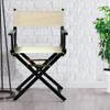 18" Director's Chair Black Frame-Natural/Wheat Canvas view 2