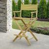 24" Director's Chair Natural Frame-Olive Canvas view 2