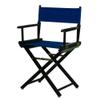 18" Director's Chair Black Frame-Royal Blue Canvas view 1