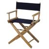 American Trails Extra-Wide Premium Directors Chair 18" H Classic Height Natural Frame Navy Canvas view 1