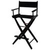American Trails Extra-Wide Premium Directors Chair 30" H Bar Height Black Frame Black Canvas view 1