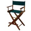 American Trails Extra-Wide Premium Directors Chair 24" H Counter Height Mission Oak Frame Hunter Green Canvas view 1