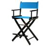 24" Director's Chair Black Frame-Turquoise Canvas view 1