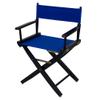 American Trails Extra-Wide Premium Directors Chair 18" H Classic Height Black Frame Blue Canvas view 1