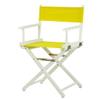 18" Director's Chair White Frame-Yellow Canvas view 1