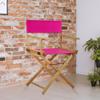 18" Director's Chair Natural Frame-Magenta Canvas view 2