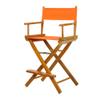 24" Director's Chair Honey Oak Frame-Tangerine Canvas view 1