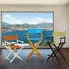 24" Director's Chair Honey Oak Frame-Tangerine Canvas view 2
