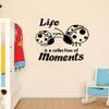 Life Quote Ladybug Ladybugs Lady Bug Bugs Cute Animal Insect Vinyl Design Wall Sticker Art Decal Boy Girl Kid Room Bedroom Nursery Kinder Playroom Home Decor Stickers Decoration Size (18x20 inch) view 3