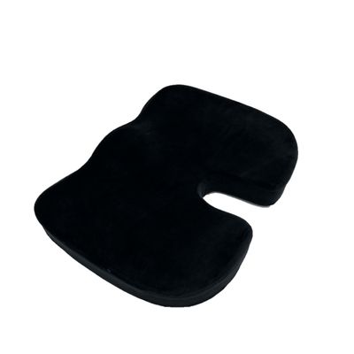 Bookishbunny Lumbar Back Cushion and Non Slip Seat Cushion (Black, Seat Cushion)