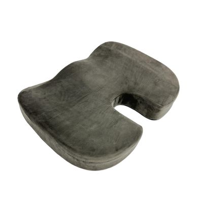 Bookishbunny Lumbar Back Cushion and Non Slip Seat Cushion (Gray, Seat Cushion)