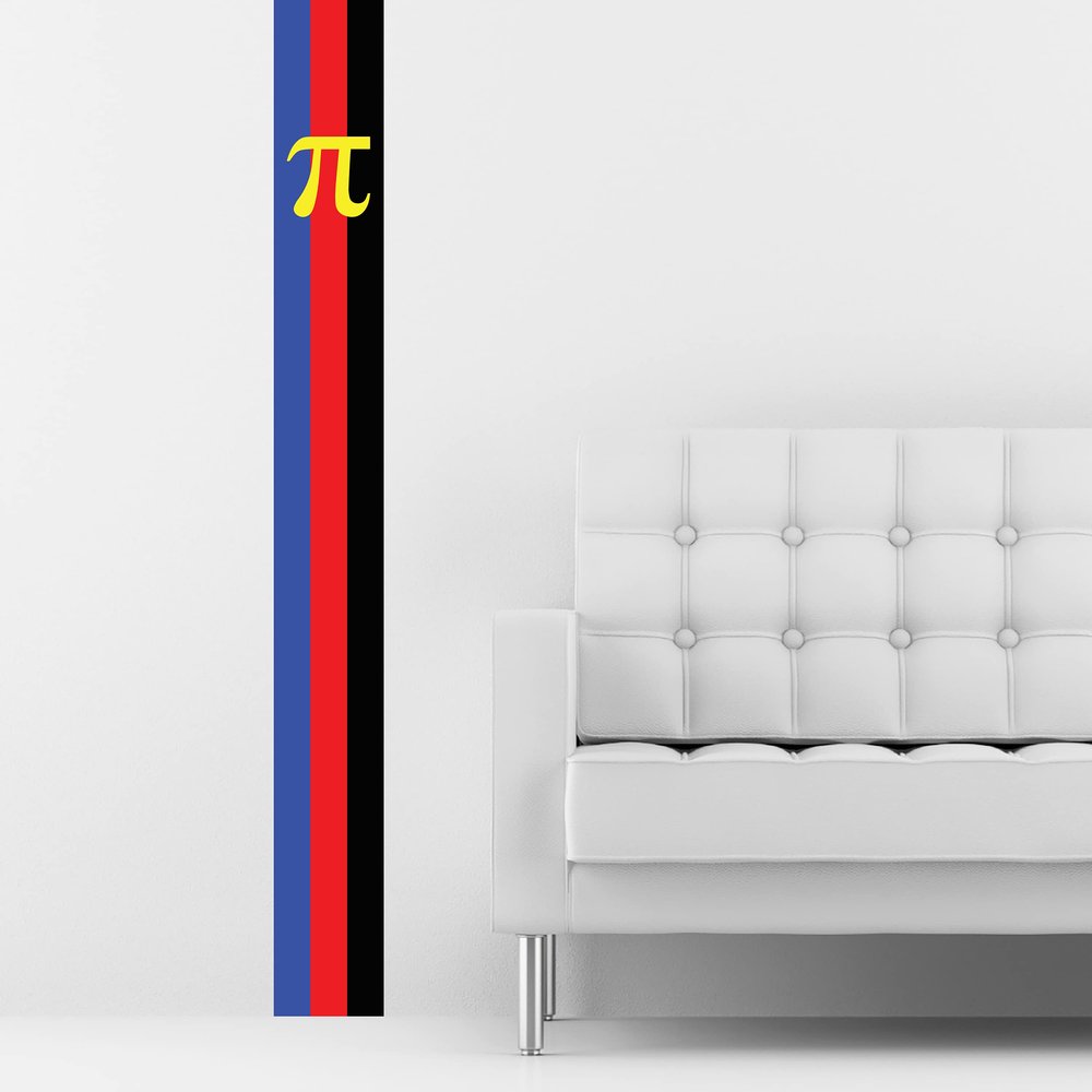 Pride Stripe Wall Decals - LGBTQ+ Pride Decor (polyamorous)