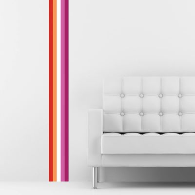 Pride Stripe Wall Decals - LGBTQ+ Pride Decor (Lesbian)