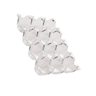 Hemoton Acrylic Egg Storage Box with 12 Grid Design, Transparent Reusable Egg Holder for Refrigerator and Countertop