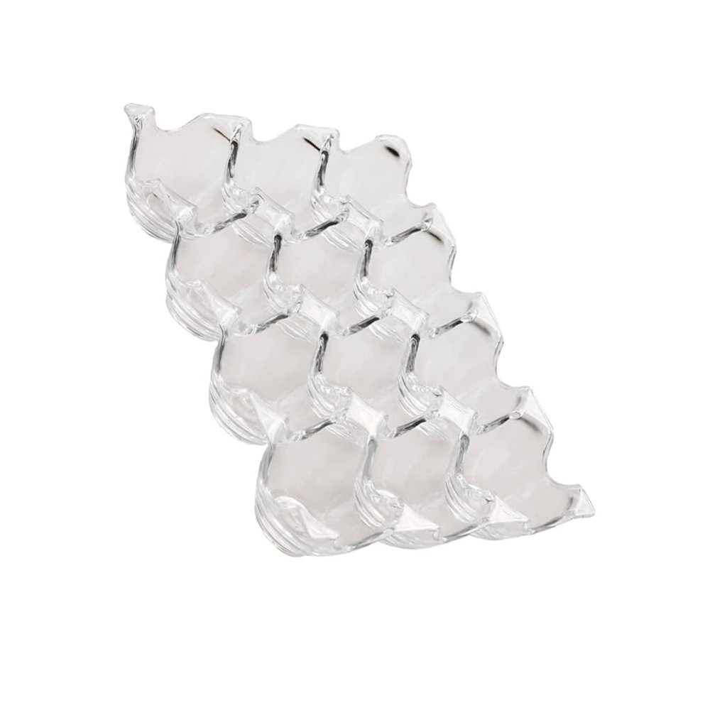 Hemoton Acrylic Egg Storage Box with 12 Grid Design, Transparent Reusable Egg Holder for Refrigerator and Countertop