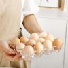 Hemoton Acrylic Egg Storage Box with 12 Grid Design, Transparent Reusable Egg Holder for Refrigerator and Countertop view 2