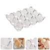 Hemoton Acrylic Egg Storage Box with 12 Grid Design, Transparent Reusable Egg Holder for Refrigerator and Countertop view 4