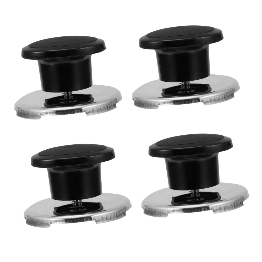 4pcs Whistling Kettle Lid Knob Replacement Cover Handle Black