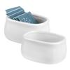 Sizikato 2pcs Pure White Porcelain Sugar Packet Holder Tea Bag Bowl, 3.7 Inches view 1