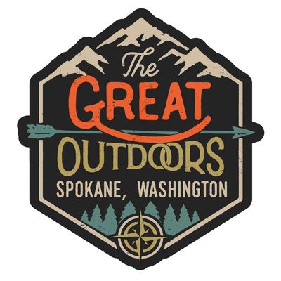 Spokane Washington The Great Outdoors Design 2-Inch Fridge Magnet