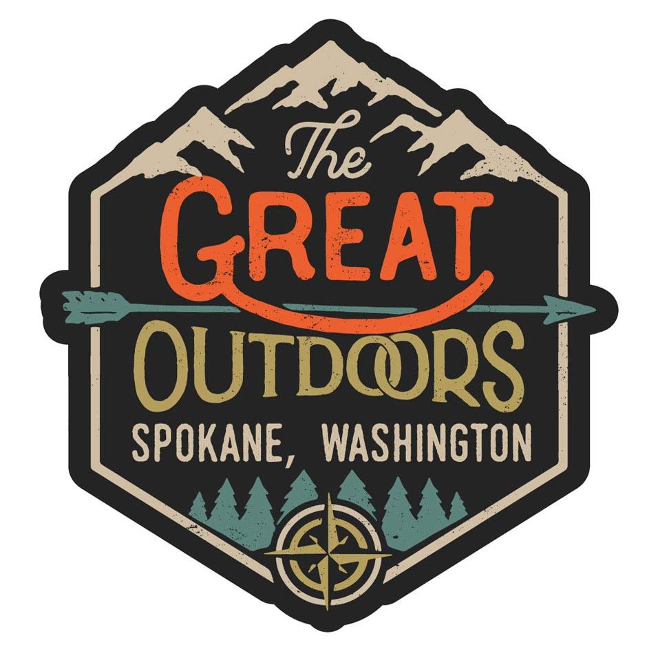 Spokane Washington The Great Outdoors Design 2-Inch Fridge Magnet