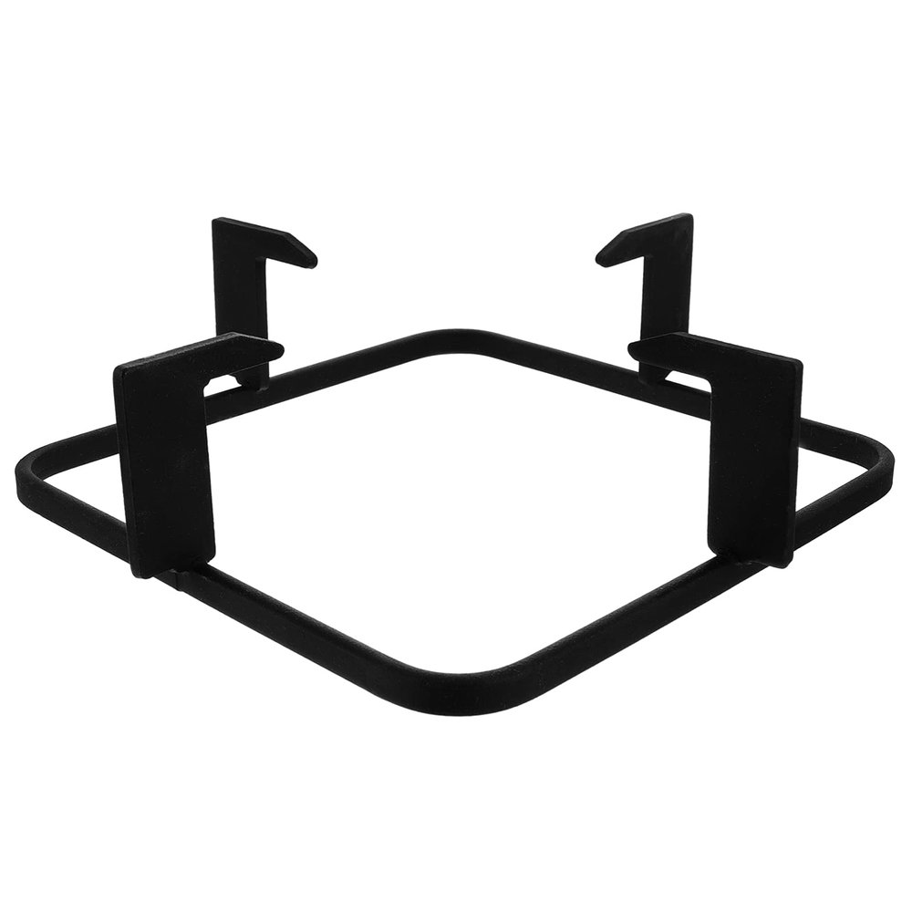 Uonlytech Gas Stove Burner Covers Cast Iron Wok Support Ring, 20. 7cm Square Gas Burner Rack Stove Trivets Cooktop Range Pan Holder Stand Stove Rack for Kitchen Camping Gas Cooker Cast Iron Wok